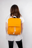 Mara orange waterproof backpack