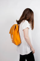 Mara orange waterproof backpack