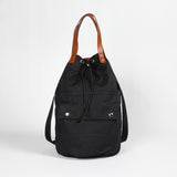 Baker black waterproof duffel backpack