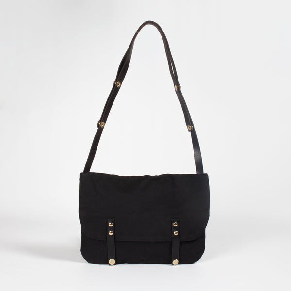 Zoe waterproof and leather satchel