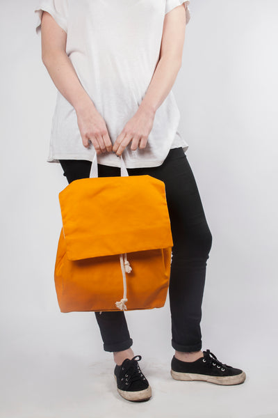 Mara orange waterproof backpack