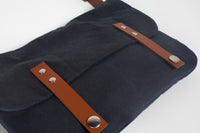 Zoe waterproof and leather satchel
