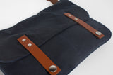Zoe waterproof and leather satchel